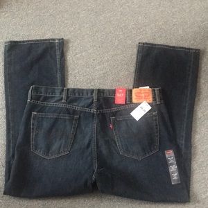 New dark blue Levi jeans